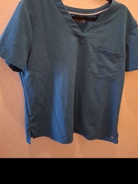 White Cross Nursing Scrub, Teal Pockets LG